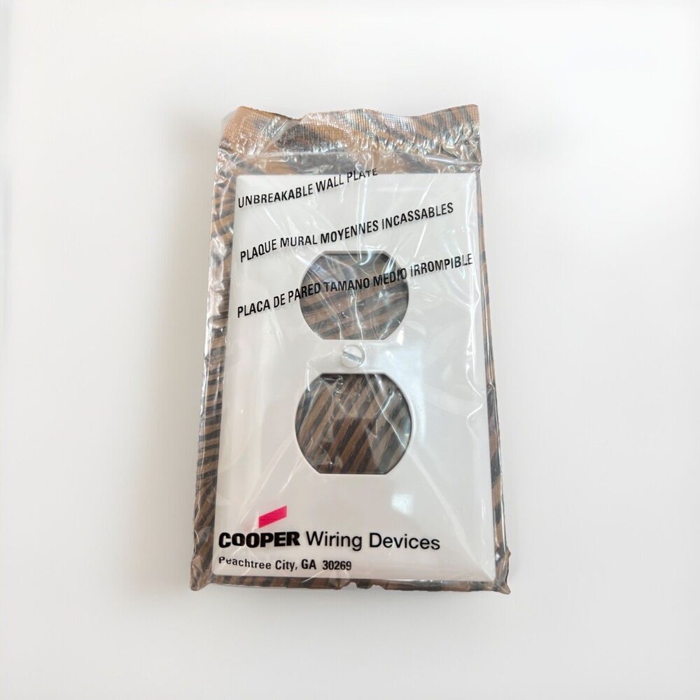 Cooper Single Gang Wall Plates 8 Pack White Outlet Cover